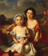Vital Jean De Gronckel Portrait of Two Children Sweden oil painting artist